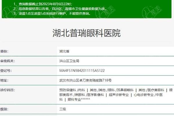 湖北普瑞眼科医院评价咋样? 不仅医院实力强价格还美丽